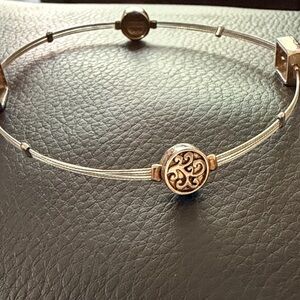 Custom made Elegant Silver Wire Bangle Bracelet